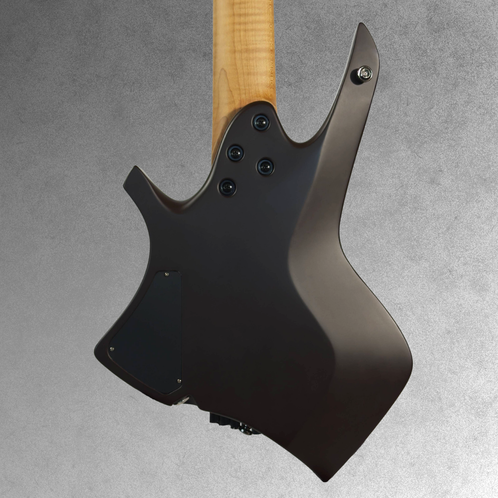 ZERU EXHALE Headless 7 String Justus Hajas Signature Guitar Scorched Scarlett