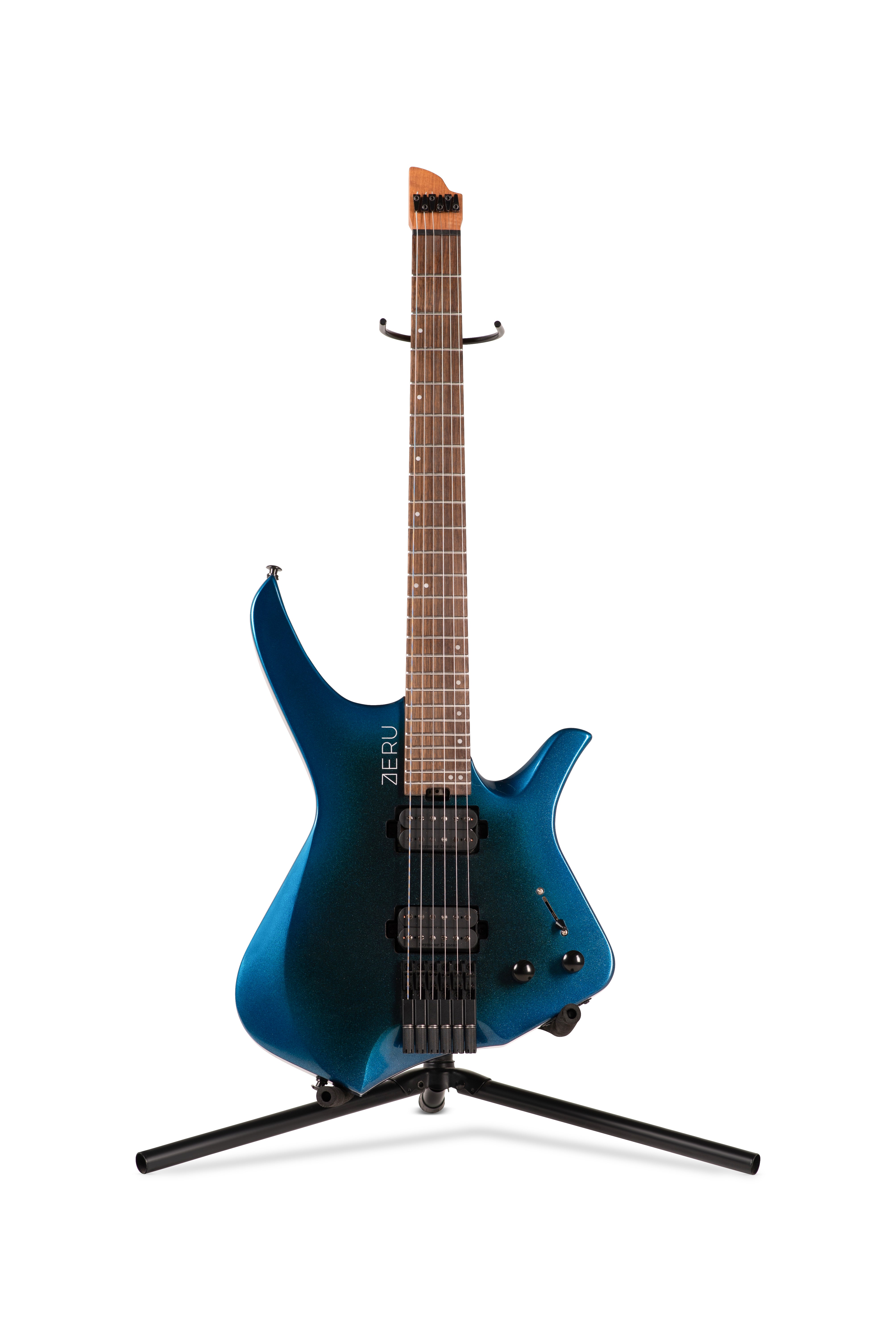 ZERU VOID Series 6 String Headless Guitar in Urdina Nebula