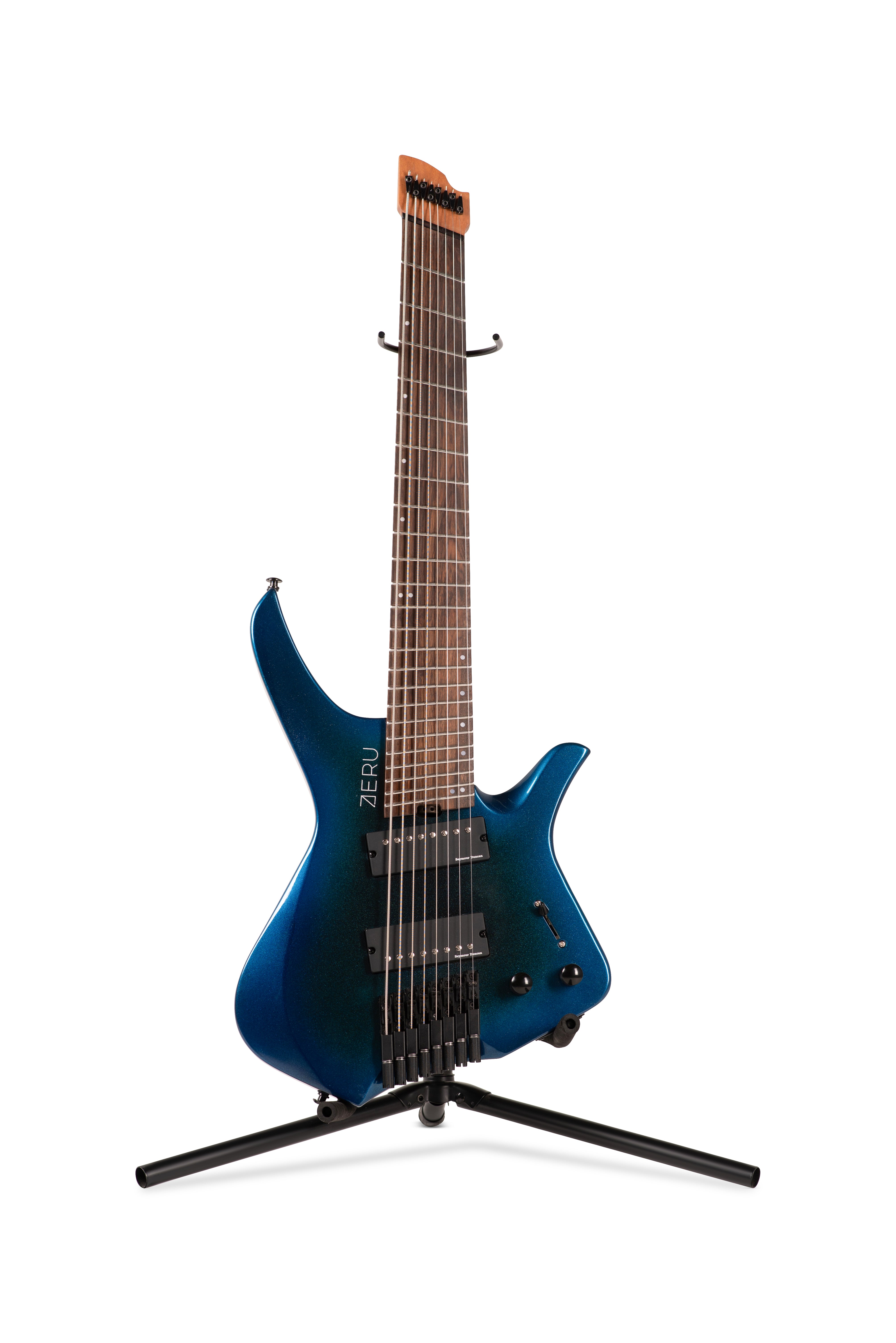 ZERU VOID Series 8 String Headless Guitar in Urdina Nebula