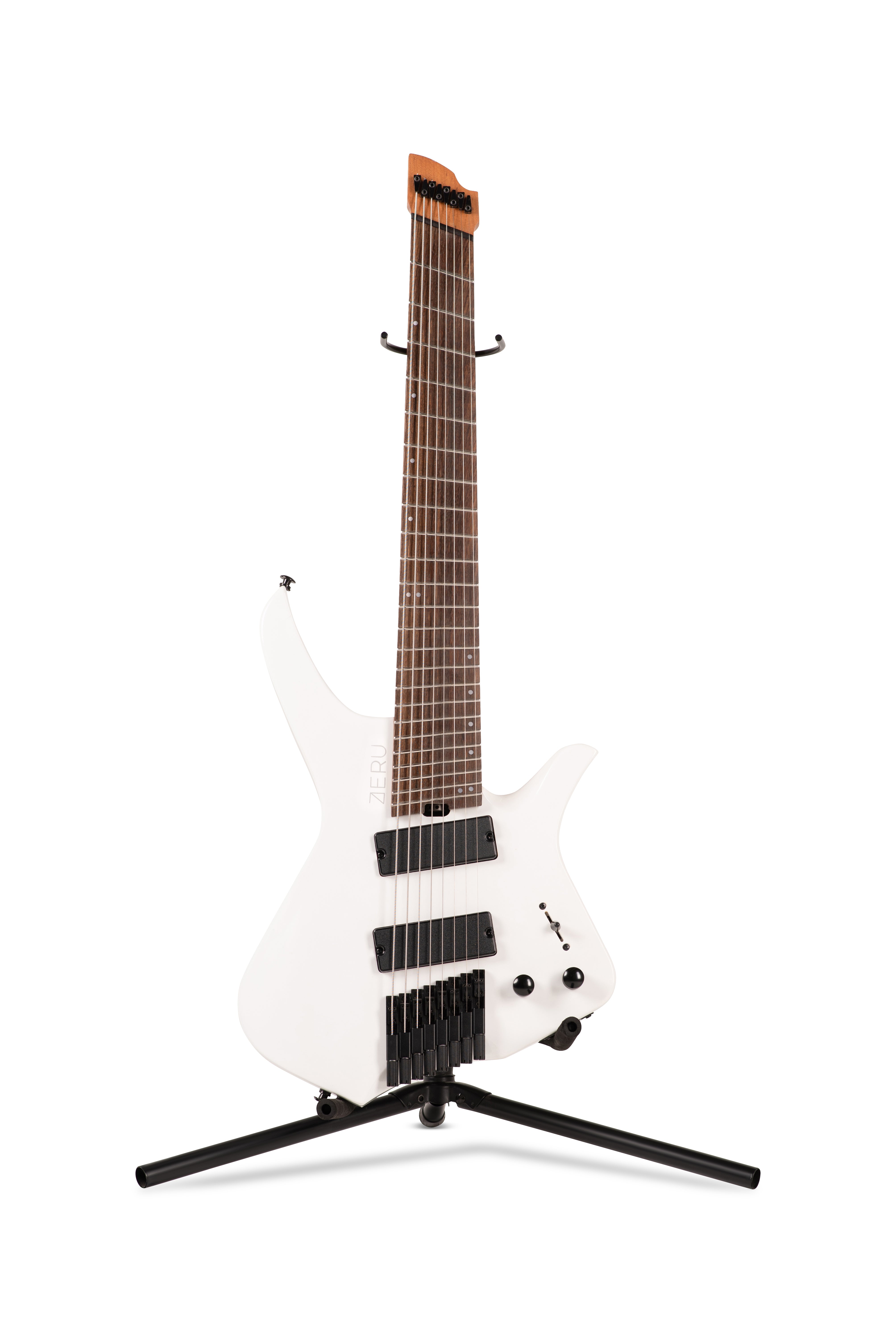 ZERU 8 String Headless Guitar in Zuria Snow