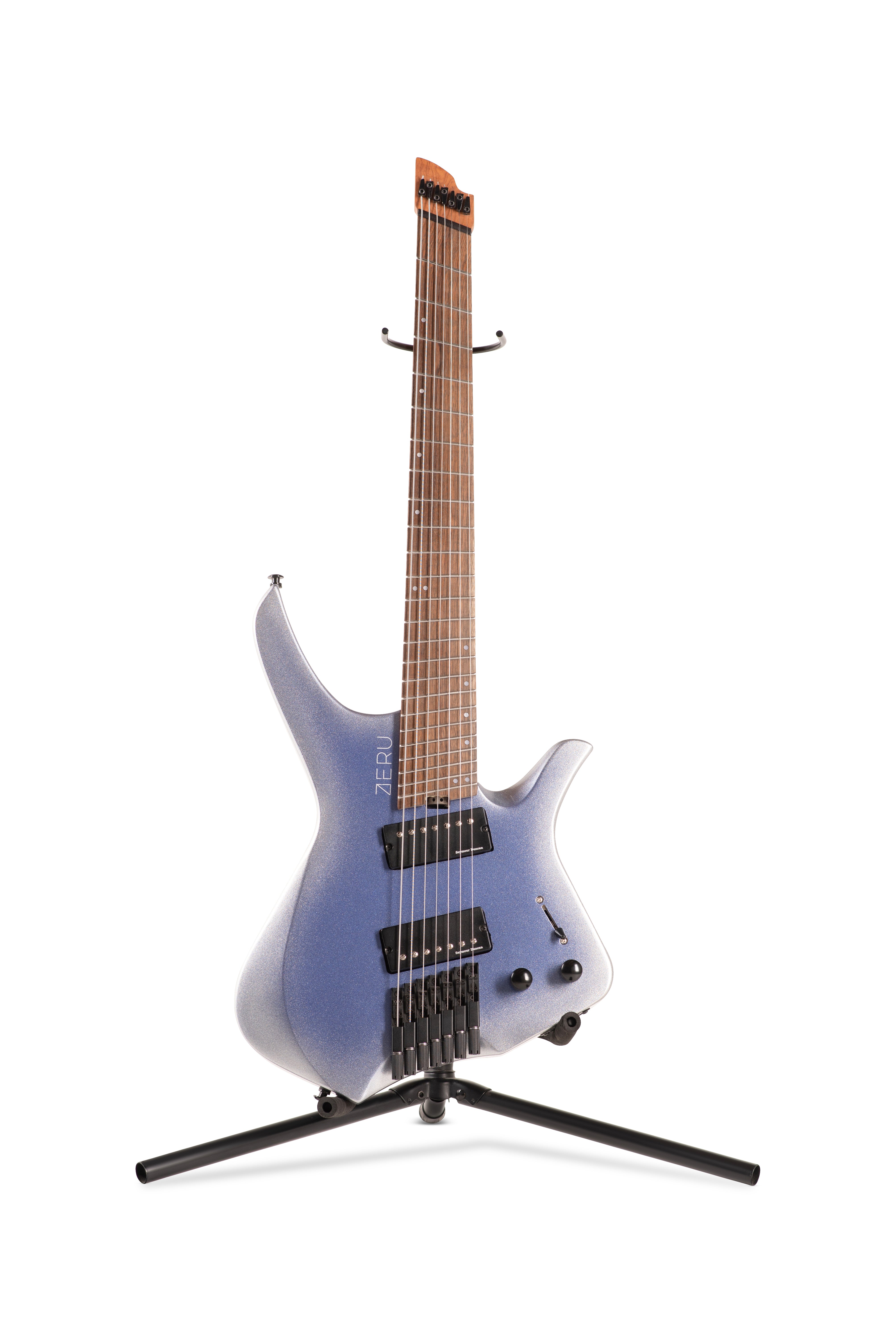ZERU VOID Series 7 String Headless Guitar in Morea Nova
