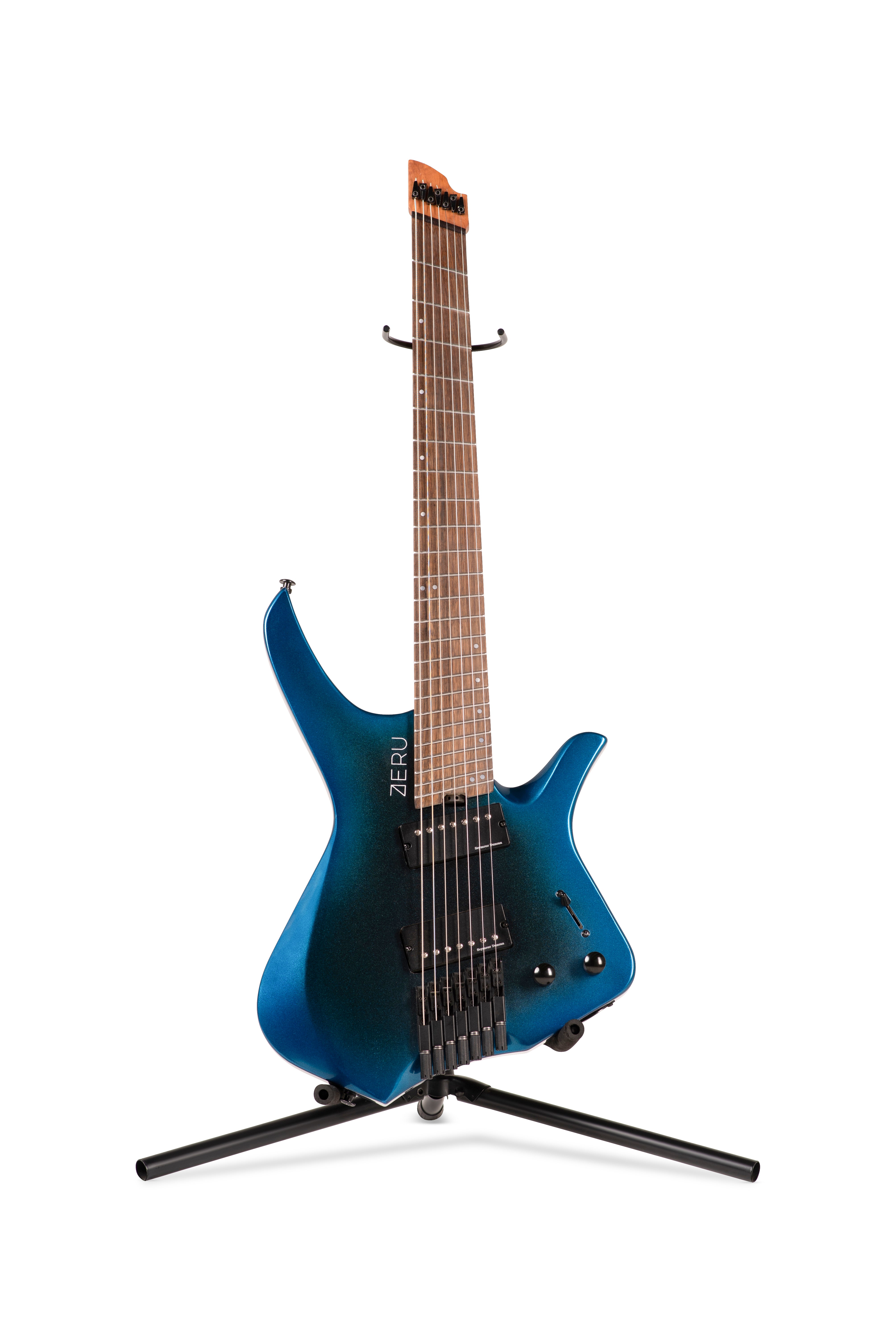 ZERU VOID Series 7 String Headless Guitar in Urdina Nebula