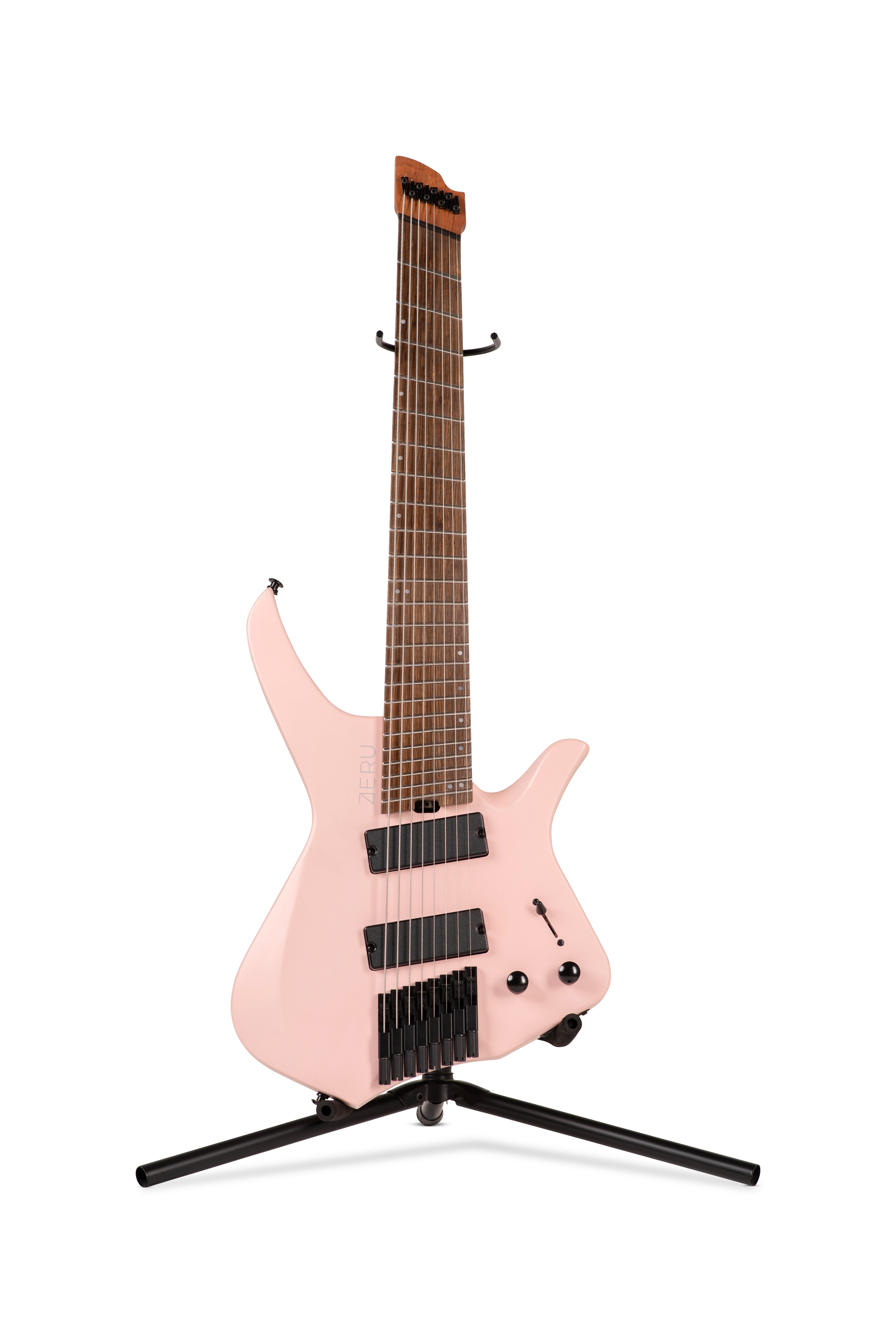 ZERU 8 String Headless Guitar in Arrosa Satin